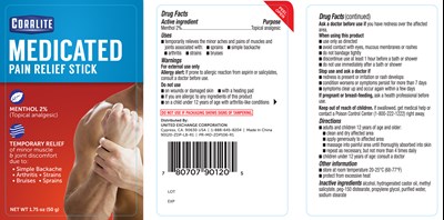 90120 (90120 Zdp Lb Coralite Pain Relief Stick 1.75oz R1 Fda)